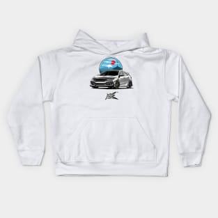 honda civic typeR fk white Kids Hoodie